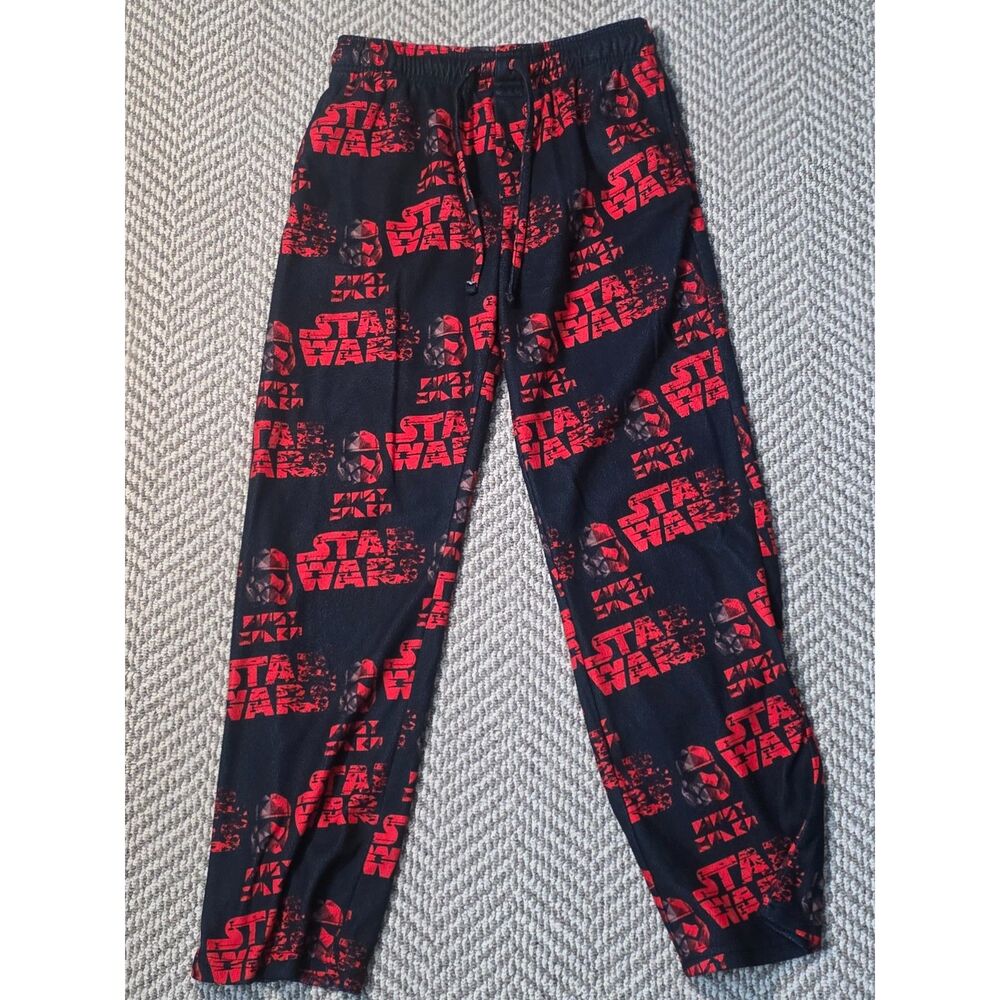 Star Wars Lucasfilm Men's Size Small Black Red Stormtrooper Pajama Pants Lounge